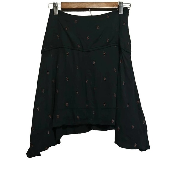 IRO Curved Hem Mini Skirt Black - Picture 9 of 9